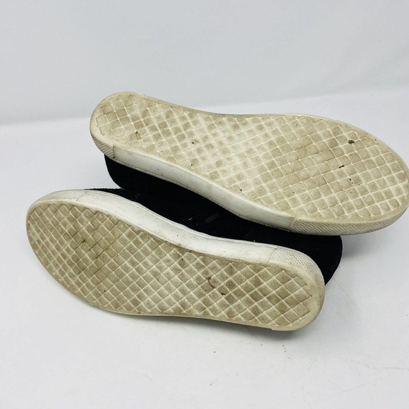 Steve Madden Size 9.5 Black Genuine Suede Wavery Wedge Sneakers - Picture 6 of 6